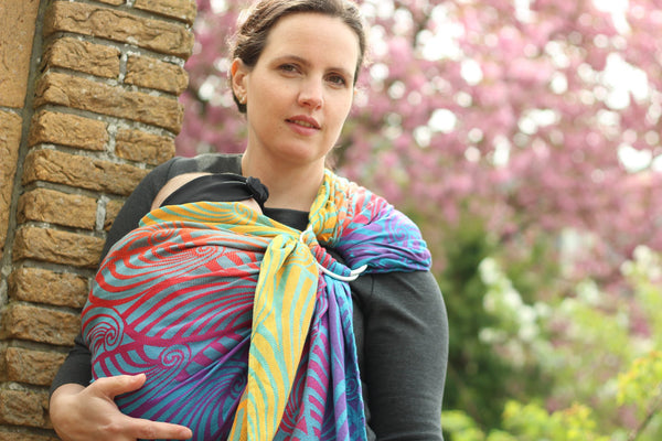 Yaro Dandy Fire Grad Aqua Tencel Woven Wrap