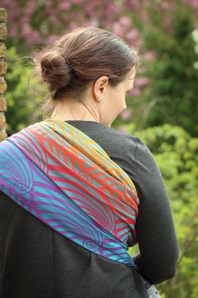 Yaro Dandy Fire Grad Aqua Tencel Woven Wrap