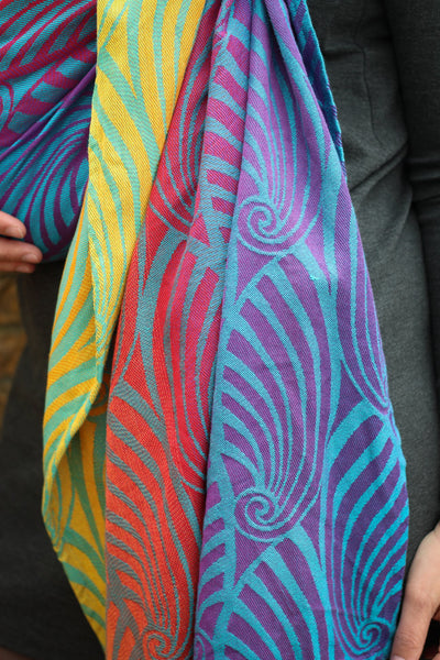 Yaro Dandy Fire Grad Aqua Tencel Woven Wrap