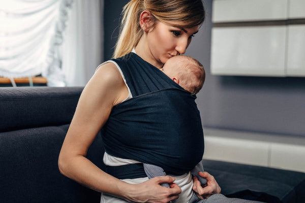Stretchy/Elastic Baby Sling - Black - standard size 5.0 m