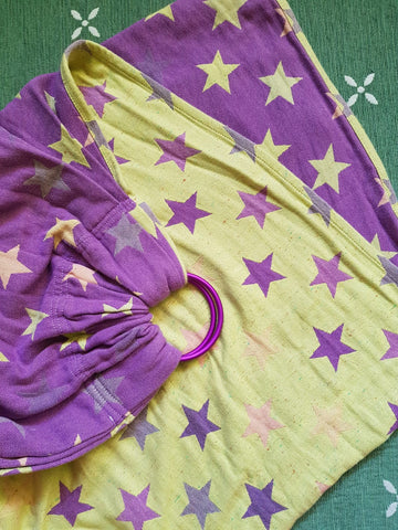 Yaro Stars Purple Ring Sling (Pre-loved)