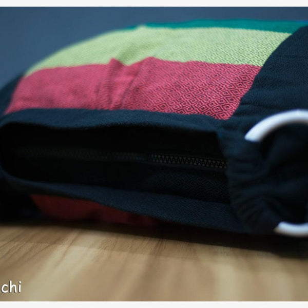 Babywearing Bag - Black Rainbow