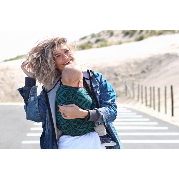 Yaro La Vita Emerald-Black Woven Wrap