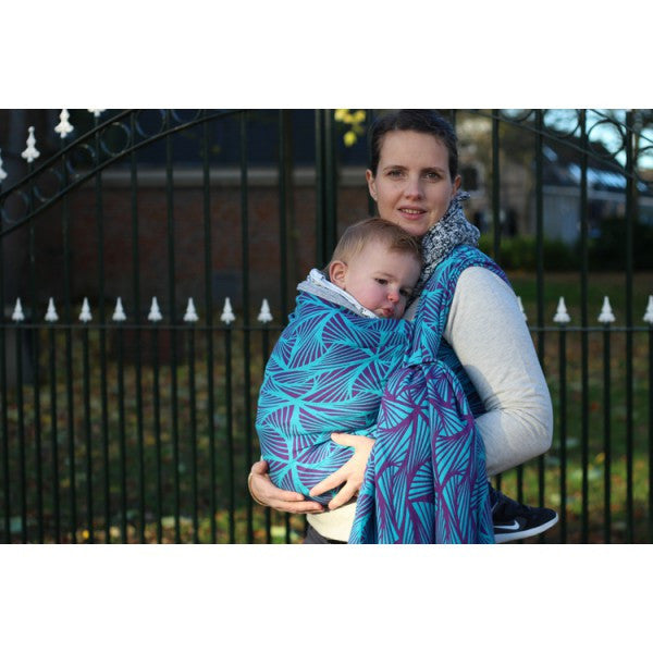 Yaro Magnetic Contra Violet Aqua-Green Ring Sling