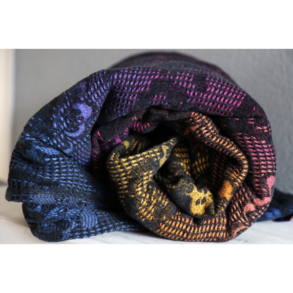 Yaro Mirage Waffle Towel Havana Grad Black Ring Sling