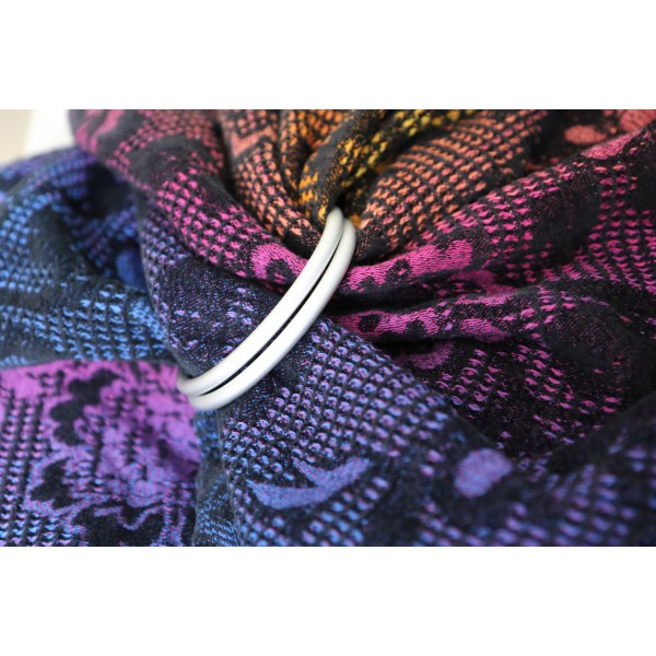 Yaro Mirage Waffle Towel Havana Grad Black Ring Sling