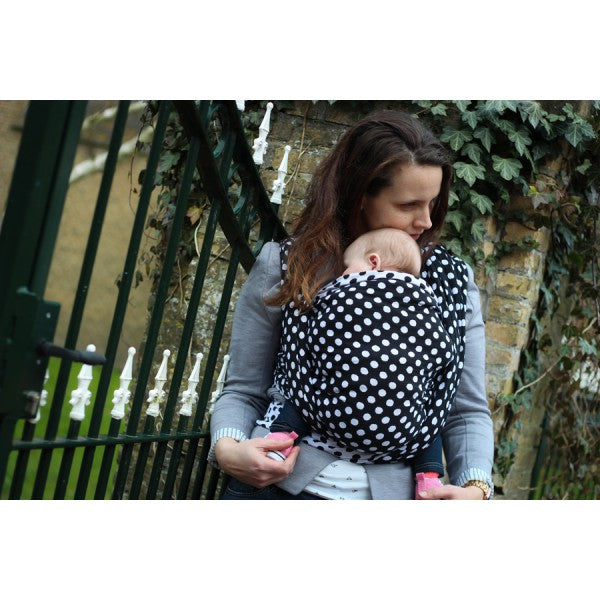 Yaro Polka Dots Black and White Woven wrap
