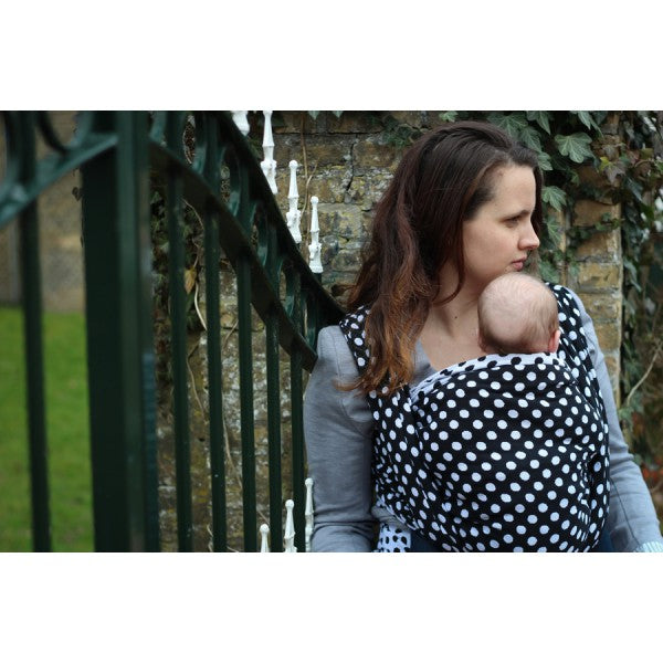Yaro Polka Dots Black and White Woven wrap