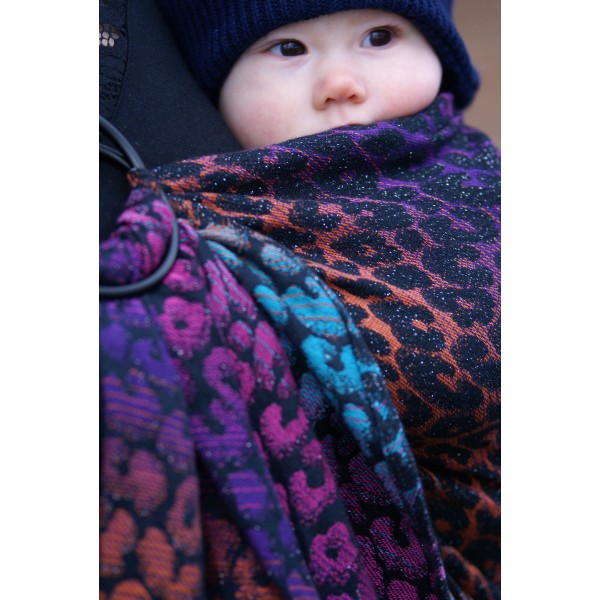 Yaro Pussycat duo Black carnival glam ring sling
