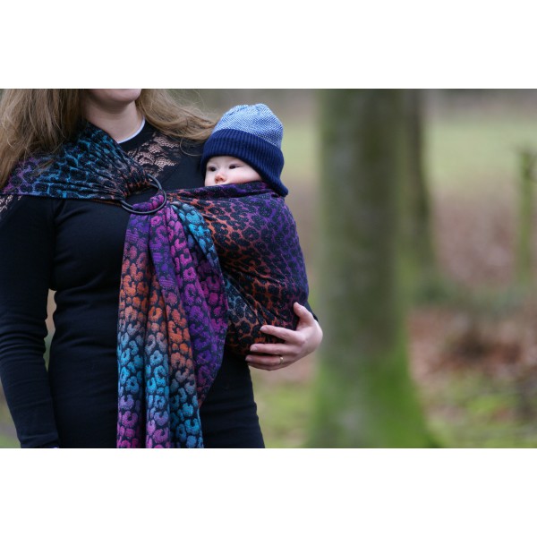 Yaro Pussycat duo Black carnival glam ring sling