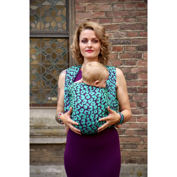 Yaro Pussycat Ultra Purple Green woven wrap