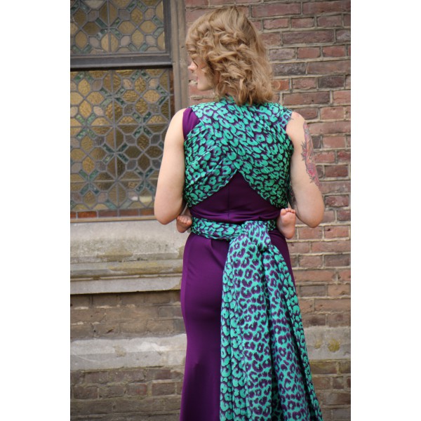 Yaro Pussycat Ultra Purple Green woven wrap