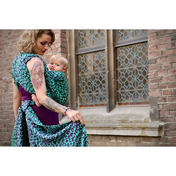 Yaro Pussycat Ultra Purple Green woven wrap