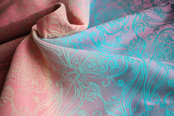 Yaro Elvish Ice Cave Grad Rose Linen Organic Woven Wrap