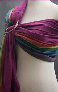 Bebe Sachi Ring Sling – Purple/Rainbow