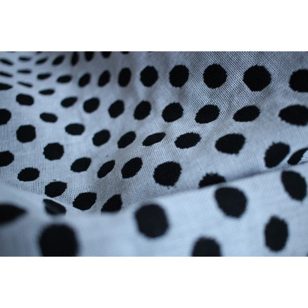 Yaro Polka Dots Black and White Woven wrap