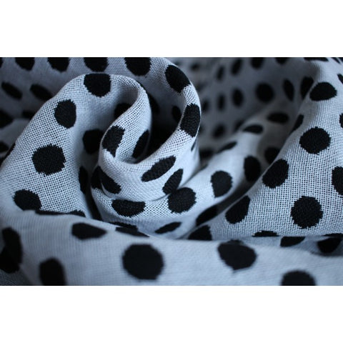 Yaro Polka Dots Black and White Woven wrap